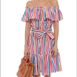 Tarar Jarmon colorful striped midi dress